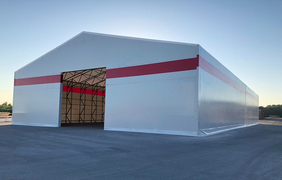 Тентовые ангары: преимущества и область применения
