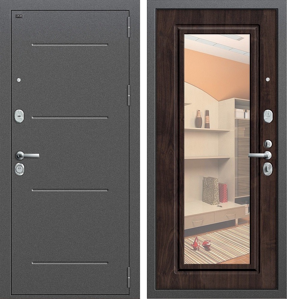 Как выбрать входные двери с зеркалом