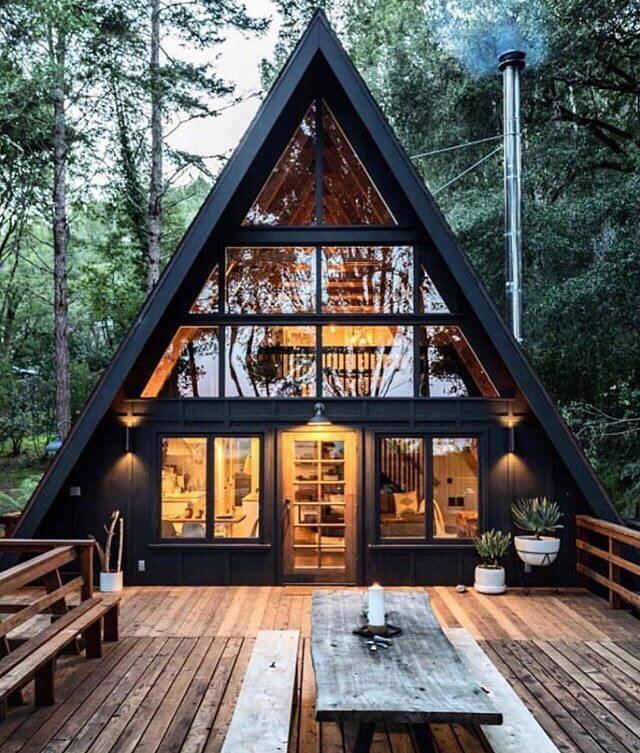 Дом A-frame: идеальное сочетание стиля, эффективности и функциональности