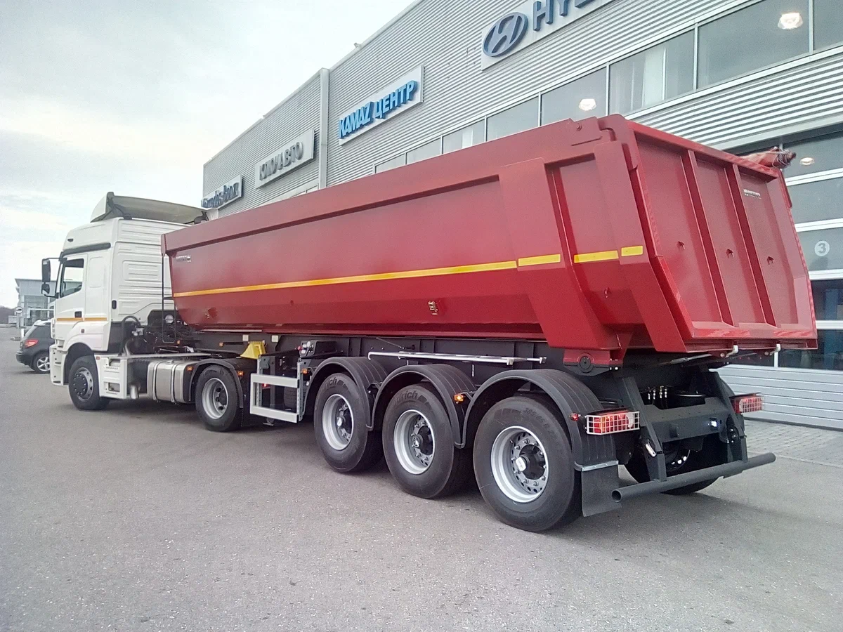 Самосвальный полуприцеп: Универсальное решение для перевозки грузов