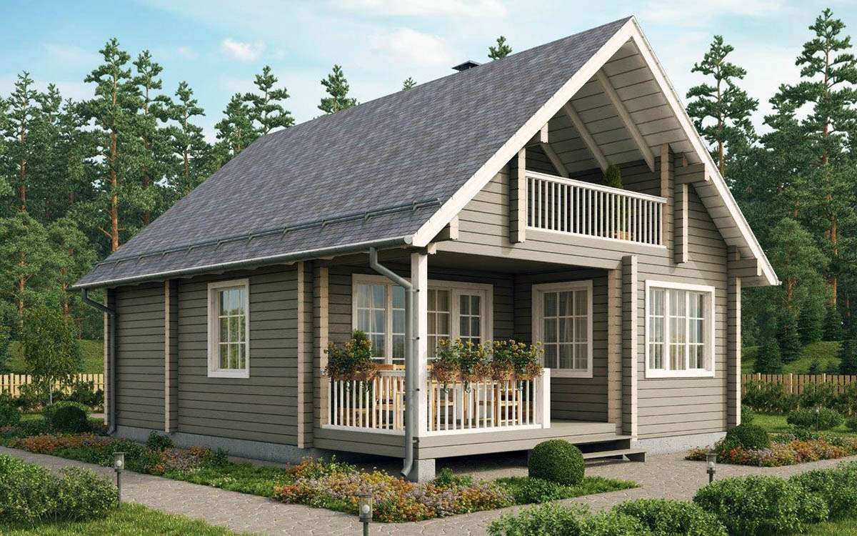 Строительство дома из бруса с мансардой: Цена и преимущества