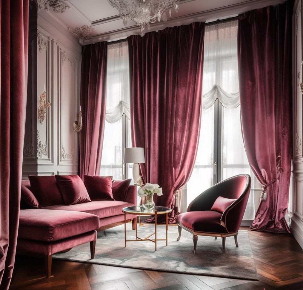Шторы премиум сегмента на заказ роскошь из бархата