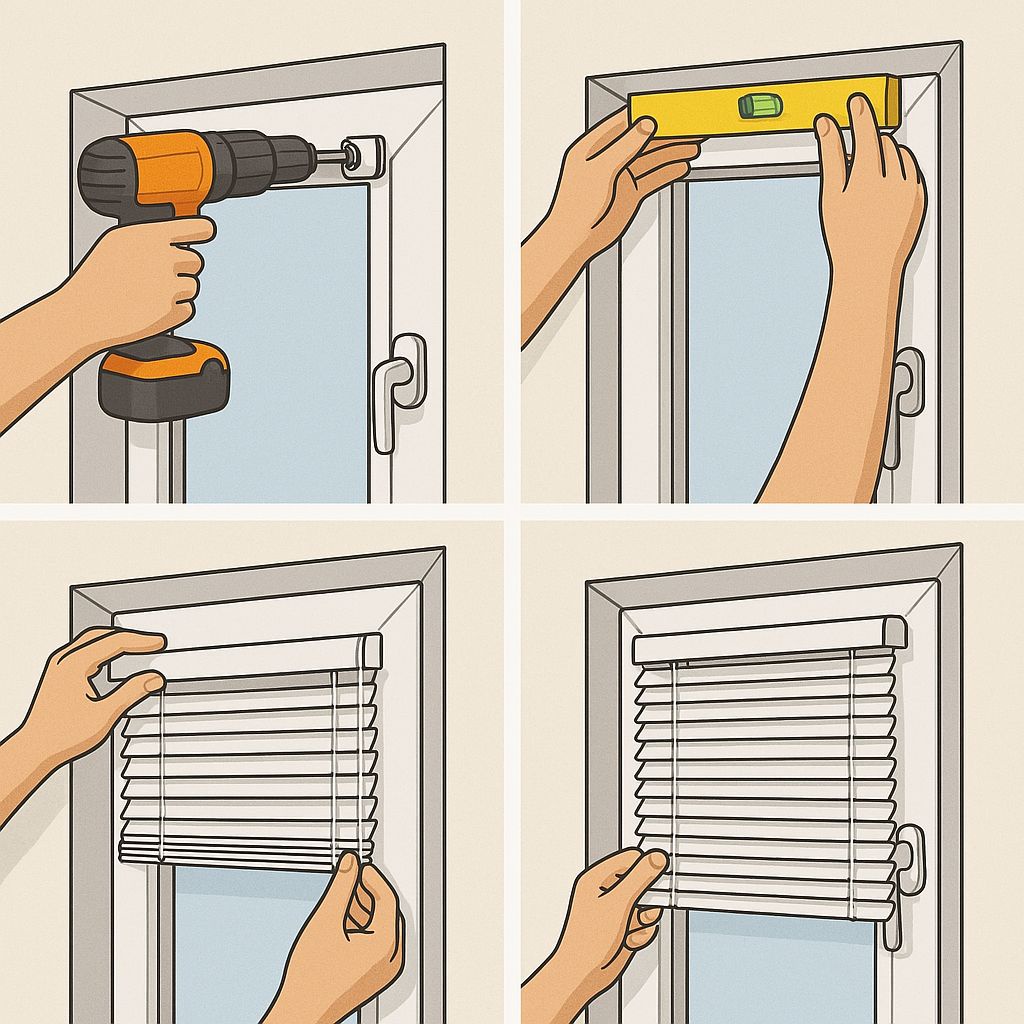 Способы крепления жалюзи на окне: что нужно знать