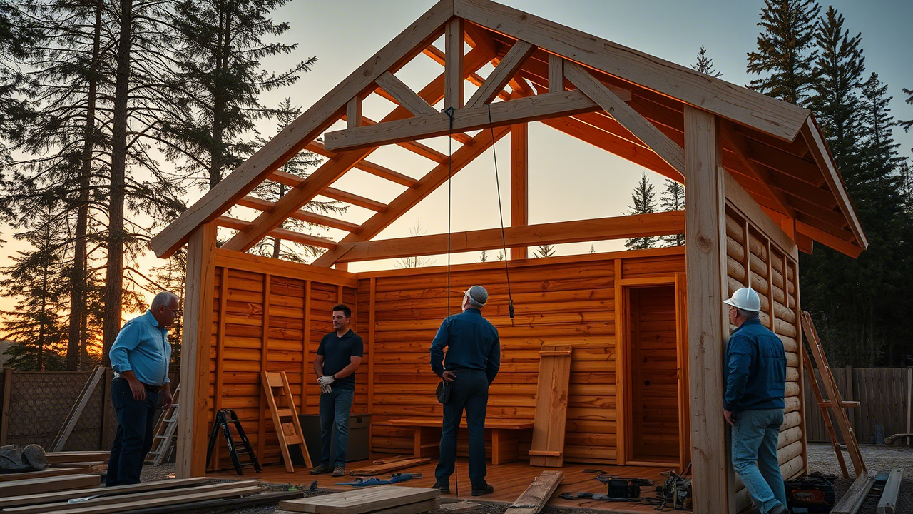 Самостоятельная установка сруба бани: когда не обойтись без тали тросовой и другого подъемного оборудования