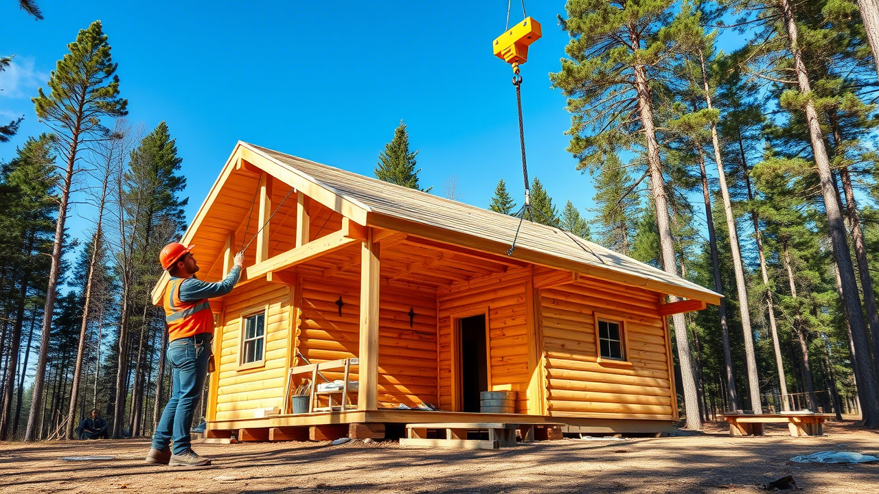 Самостоятельная установка сруба бани: когда не обойтись без тали тросовой и другого подъемного оборудования